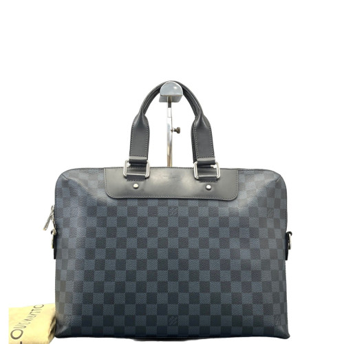Louis Vuitton Porte Documents Voyage PM Damier Cobalt Black