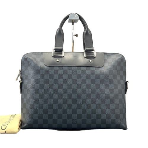 Louis Vuitton Porte Documents Voyage PM Damier Cobalt Black