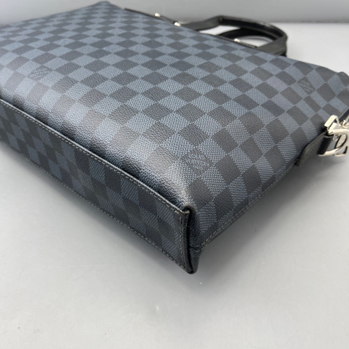 Louis Vuitton Porte Documents Voyage PM Damier Cobalt Black