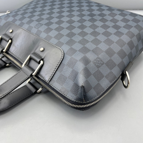 Louis Vuitton Porte Documents Voyage PM Damier Cobalt Black