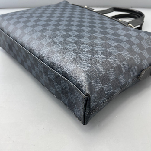 Louis Vuitton Porte Documents Voyage PM Damier Cobalt Black