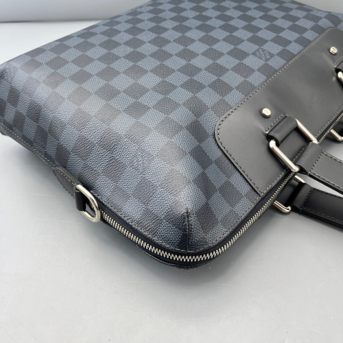 Louis Vuitton Porte Documents Voyage PM Damier Cobalt Black