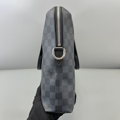 Louis Vuitton Porte Documents Voyage PM Damier Cobalt Black