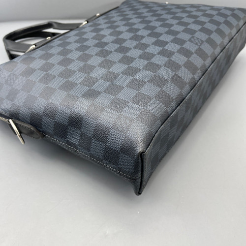 Louis Vuitton Porte Documents Voyage PM Damier Cobalt Black