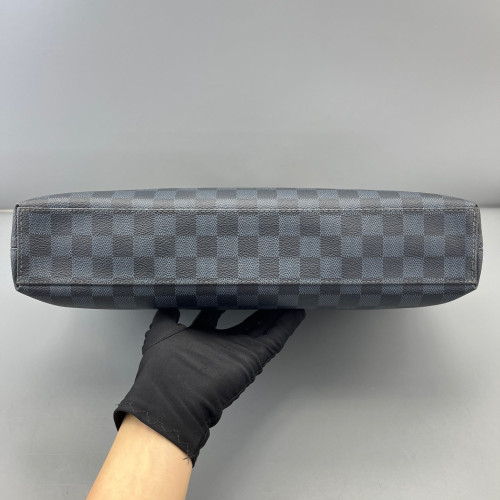 Louis Vuitton Porte Documents Voyage PM Damier Cobalt Black