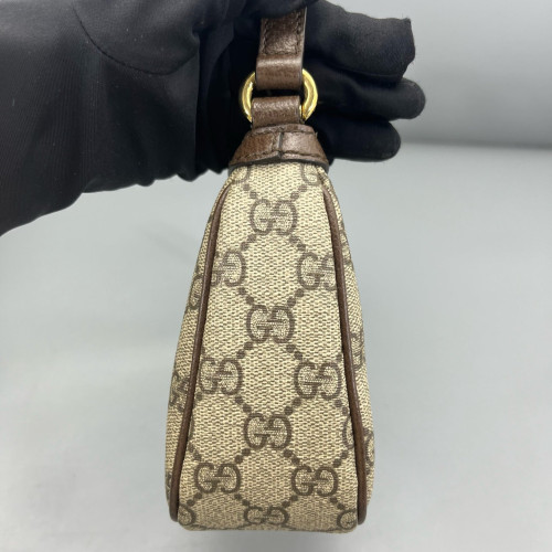Gucci Small Ophidia Hobo GG Supreme Monogram Beige Ebony Beige Brown