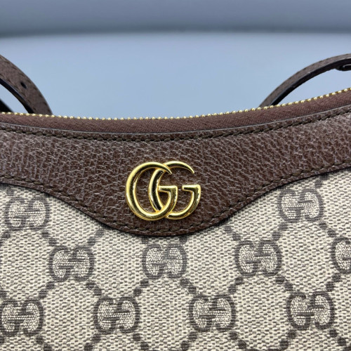 Gucci Small Ophidia Hobo GG Supreme Monogram Beige Ebony Beige Brown