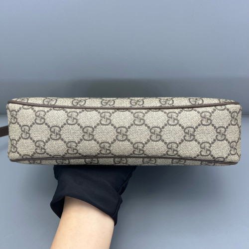 Gucci Small Ophidia Hobo GG Supreme Monogram Beige Ebony Beige Brown