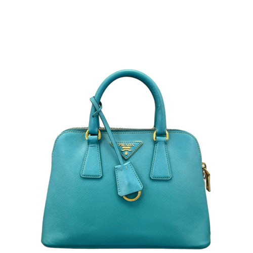 Prada Small Lux Open Promenade Saffiano Calfskin Blue