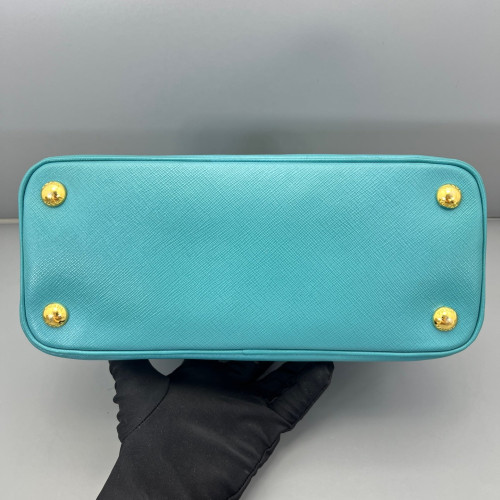 Prada Small Lux Open Promenade Saffiano Calfskin Blue