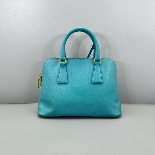 Prada Small Lux Open Promenade Saffiano Calfskin Blue
