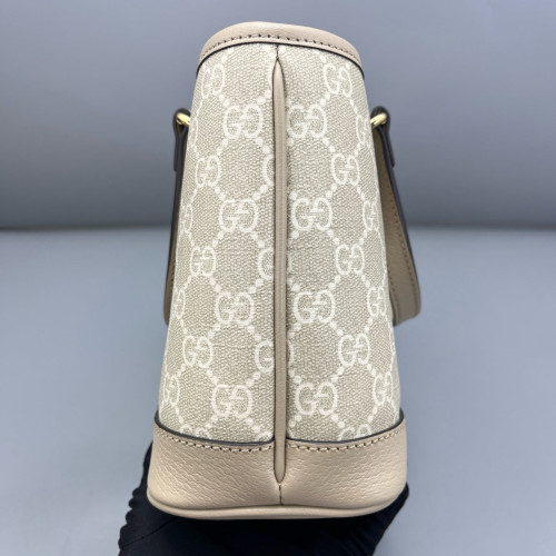 Gucci Tote Bag GG Supreme Monogram Beige Mystic White