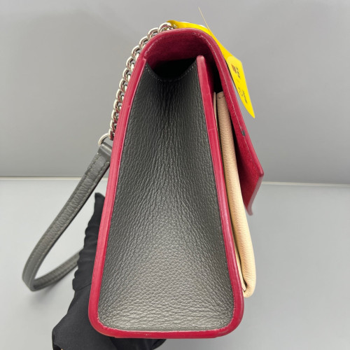 Louis Vuitton Mylockme Chain Bag BB Calfskin Burgundy White Black