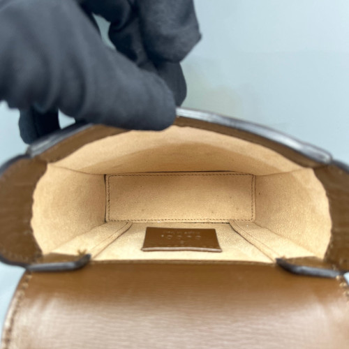 Gucci Mini Horsebit 1955 GG Supreme Monogram Tan Beige