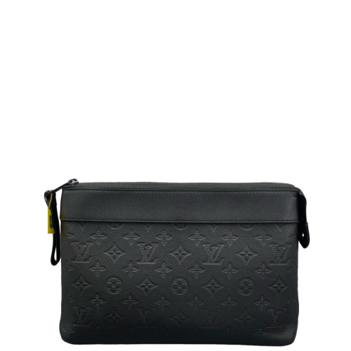 Louis Vuitton Clutch Monogram Shadow Black