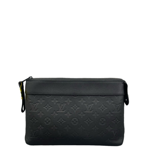 Louis Vuitton Clutch Monogram Shadow Black