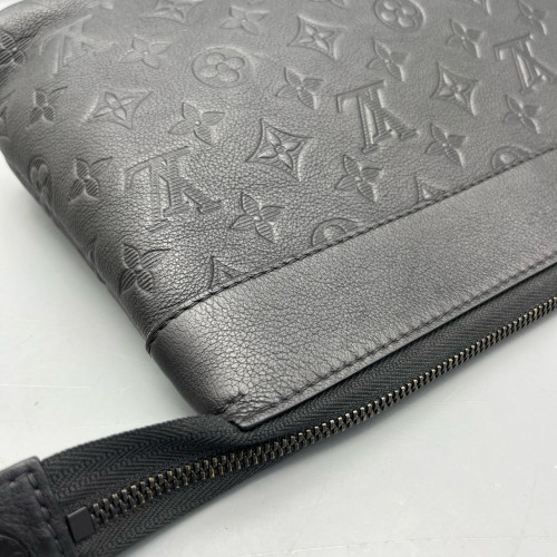 Louis Vuitton Clutch Monogram Shadow Black