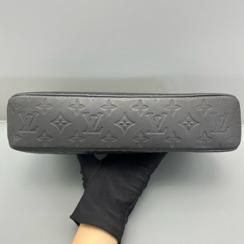 Louis Vuitton Clutch Monogram Shadow Black