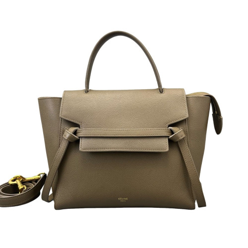 Celine Micro Belt Bag Grained Calfskin Light Brown