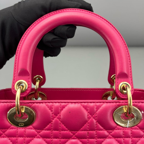 Dior Lady Dior Calfskin Rose