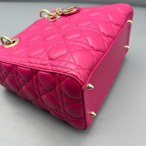 Dior Lady Dior Calfskin Rose
