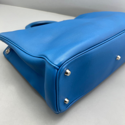Dior Large Diorissimo Tote Calfskin Blue