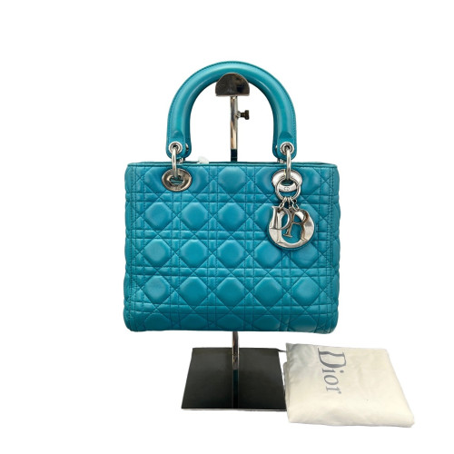 Dior Medium Lady Dior Calfskin Blue