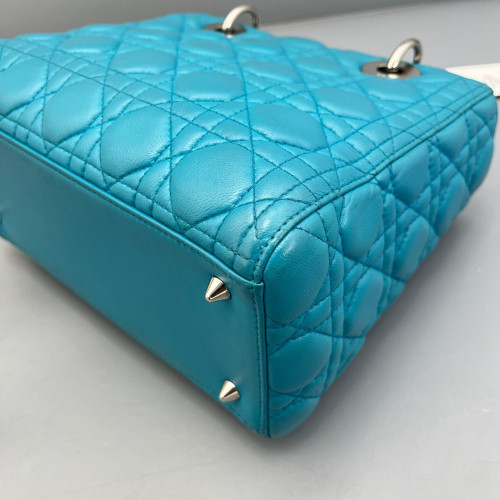 Dior Medium Lady Dior Calfskin Blue