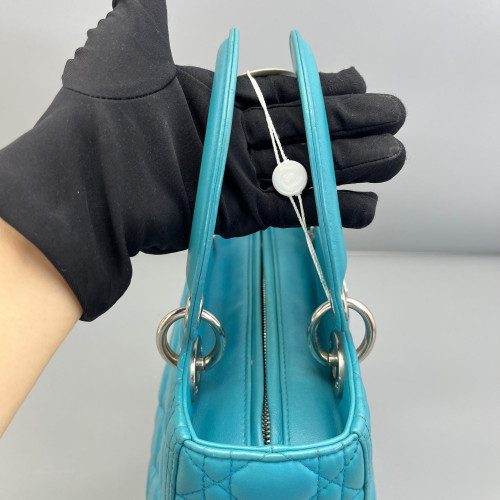 Dior Medium Lady Dior Calfskin Blue