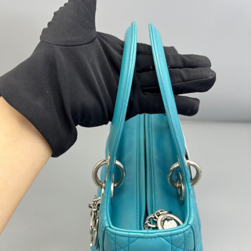 Dior Medium Lady Dior Calfskin Blue