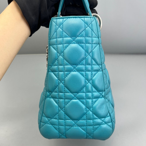 Dior Medium Lady Dior Calfskin Blue