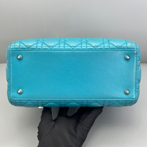 Dior Medium Lady Dior Calfskin Blue