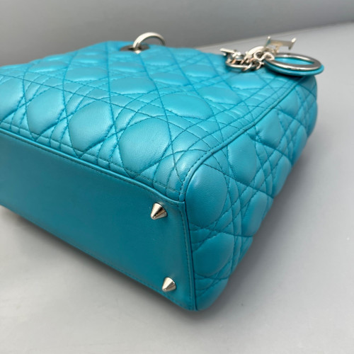 Dior Medium Lady Dior Calfskin Blue