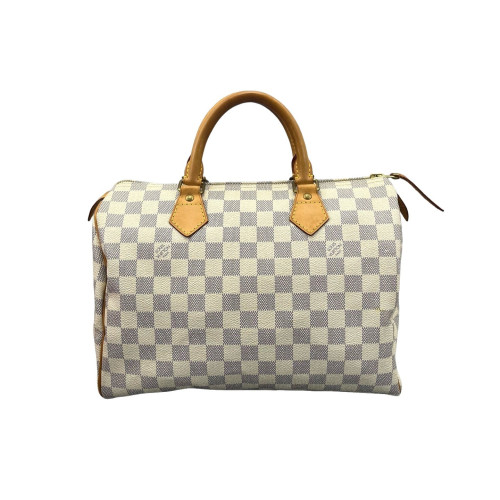 Louis Vuitton Speedy 30 Damier Azur White