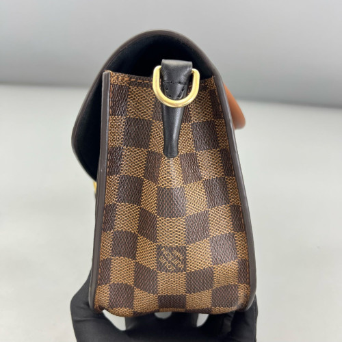 Louis Vuitton Beaumarchais Shoulder Bag Damier Ebene Brown Black