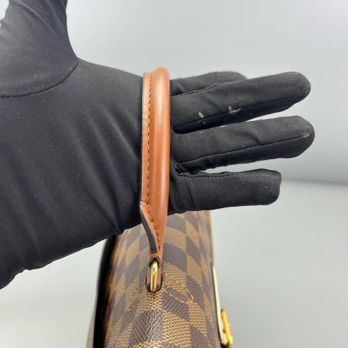 Louis Vuitton Beaumarchais Shoulder Bag Damier Ebene Brown Black