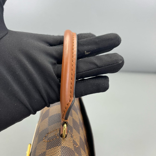 Louis Vuitton Beaumarchais Shoulder Bag Damier Ebene Brown Black