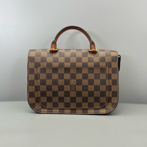 Louis Vuitton Beaumarchais Shoulder Bag Damier Ebene Brown Black
