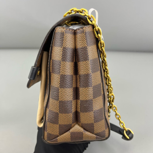 Louis Vuitton Beaumarchais Shoulder Bag Damier Ebene Brown Black