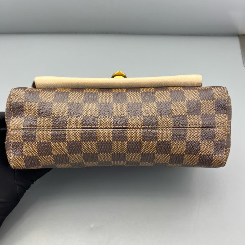 Louis Vuitton Beaumarchais Shoulder Bag Damier Ebene Brown Black