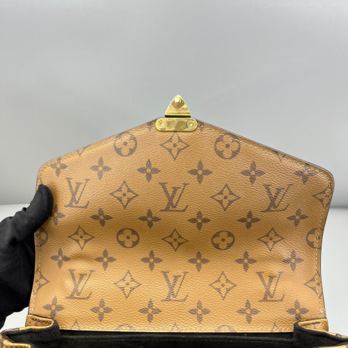 Louis Vuitton Pochette Metis Reverse Monogram Brown Louis Vuitton Pochette Metis Reverse Monogram Brown