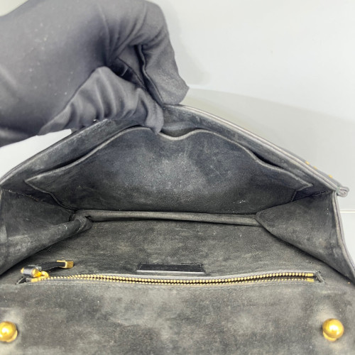 Dior Studded Dioraddict Flap Calfskin Black