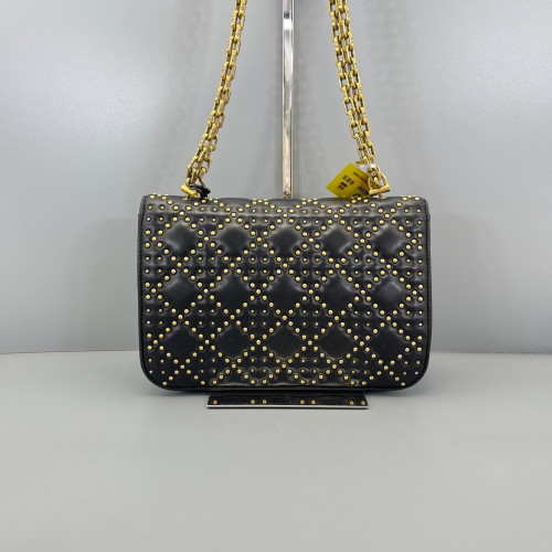 Dior Studded Dioraddict Flap Calfskin Black