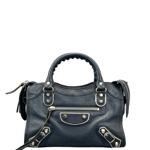 Balenciaga Mini City Calfskin Blue