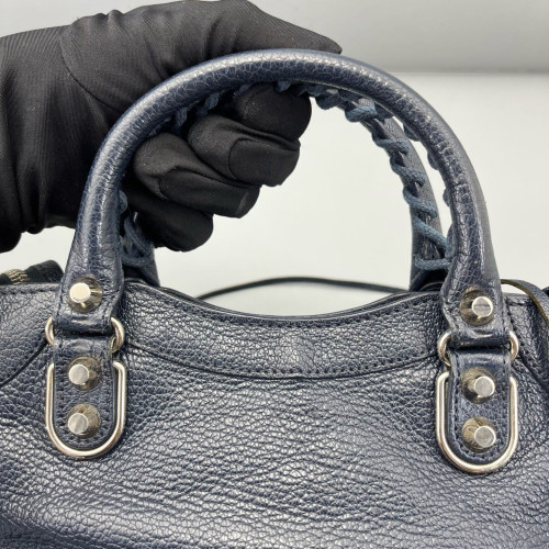 Balenciaga Mini City Calfskin Blue