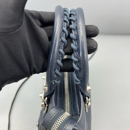 Balenciaga Mini City Calfskin Blue