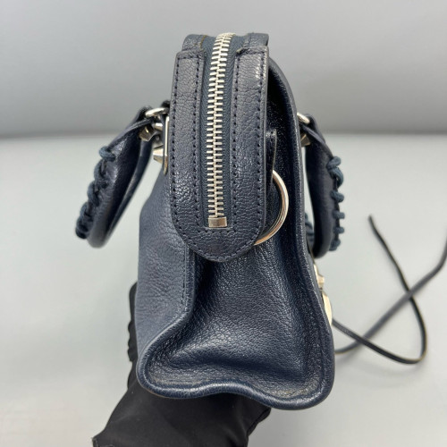 Balenciaga Mini City Calfskin Blue
