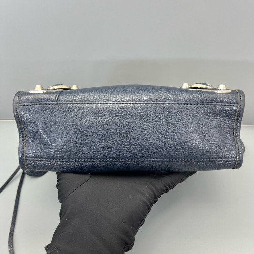 Balenciaga Mini City Calfskin Blue
