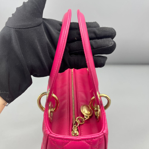 Dior Medium Lady Dior Calfskin Rose