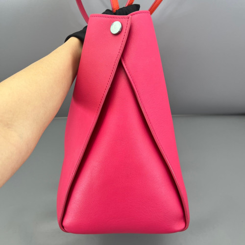 Dior Tote Bag Calfskin Rose Red Orange